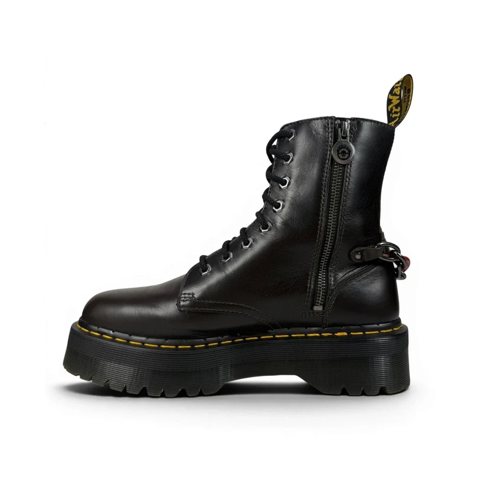 Dr. Martens Jadon Mad Max MM Boots Brown Leather Quad Platform Mens 10 UK9 EU43